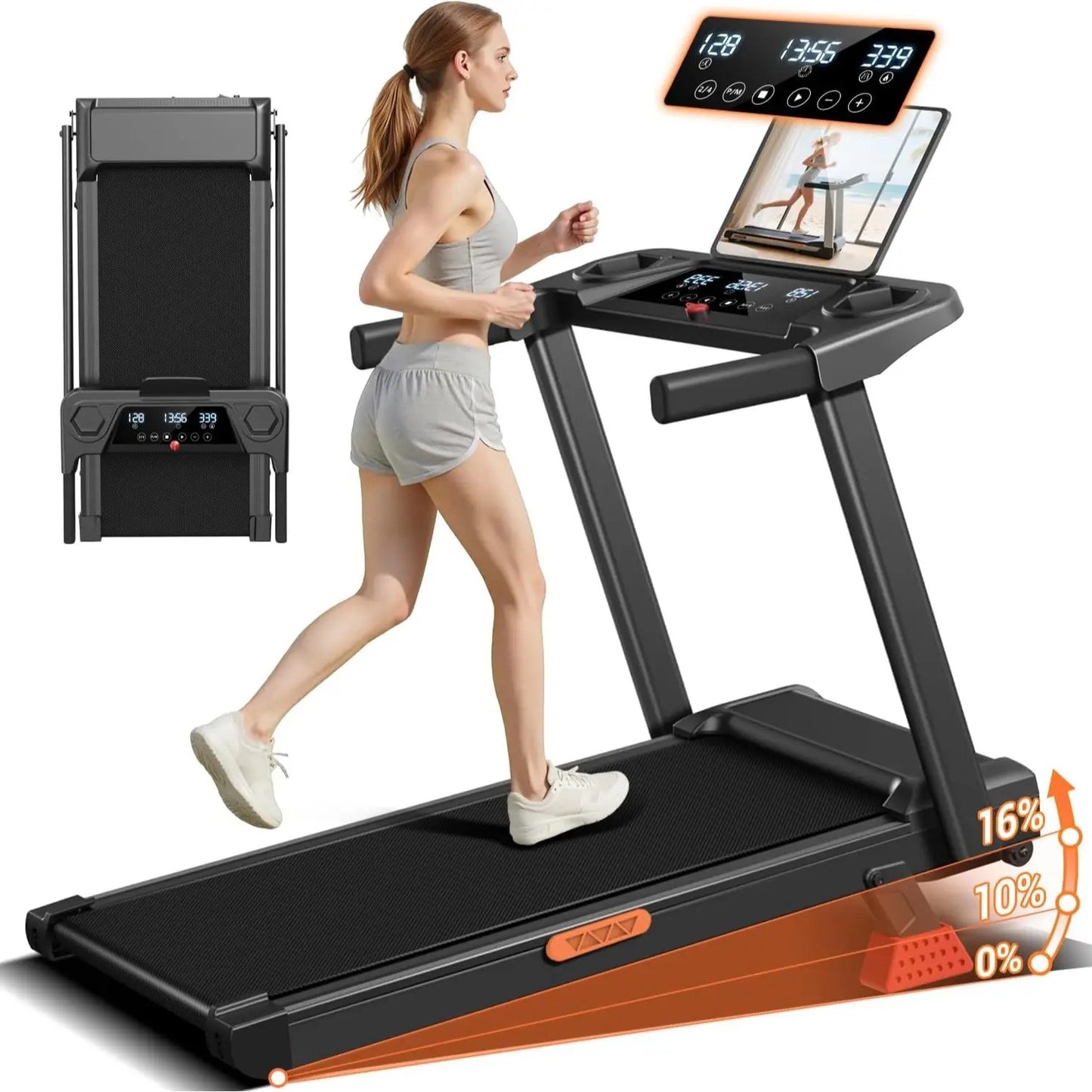 Heavy Duty Adjustable Incline Treadmill