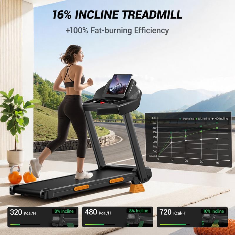 Heavy Duty Adjustable Incline Treadmill