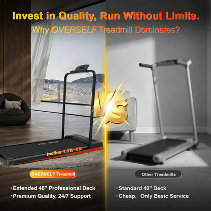 Ultra Slim Compact Fitness Treadmill