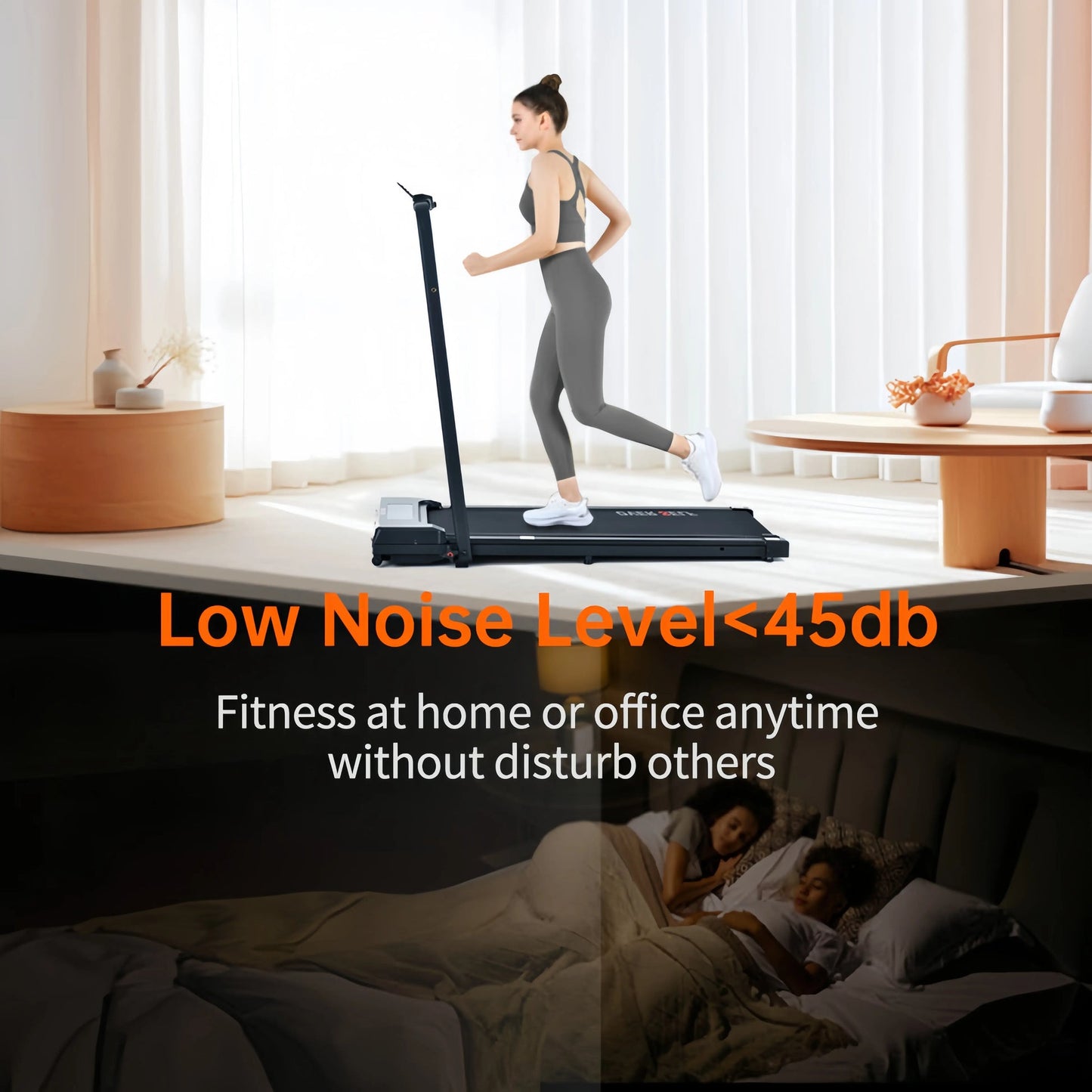 Ultra Slim Compact Fitness Treadmill