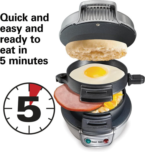 Electric Breakfast Sandwich and Egg Maker