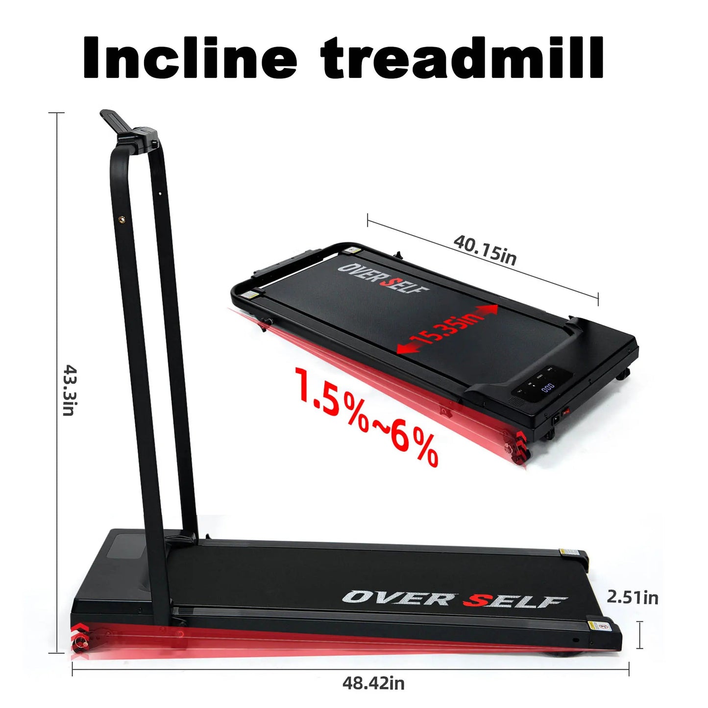 Ultra Slim Compact Fitness Treadmill