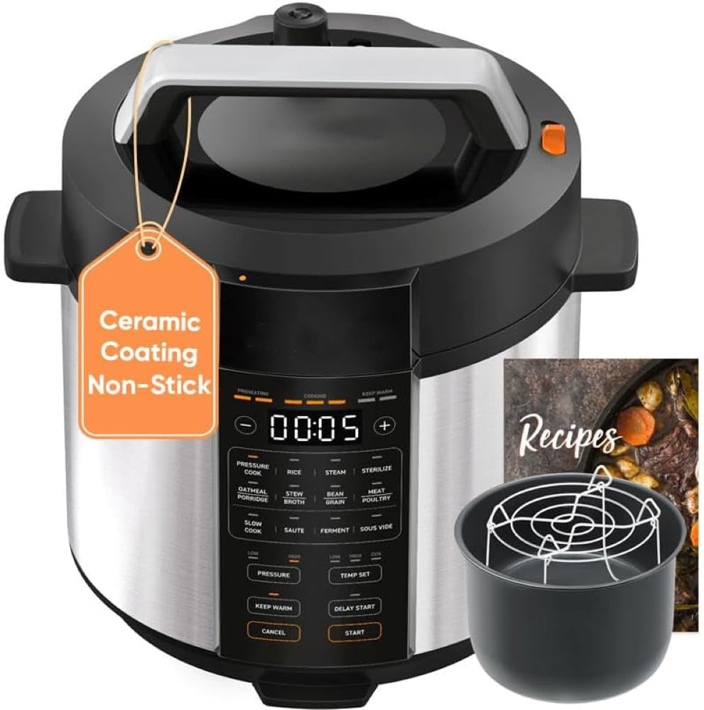Electric Pressure Cooker with Ceramic Pot