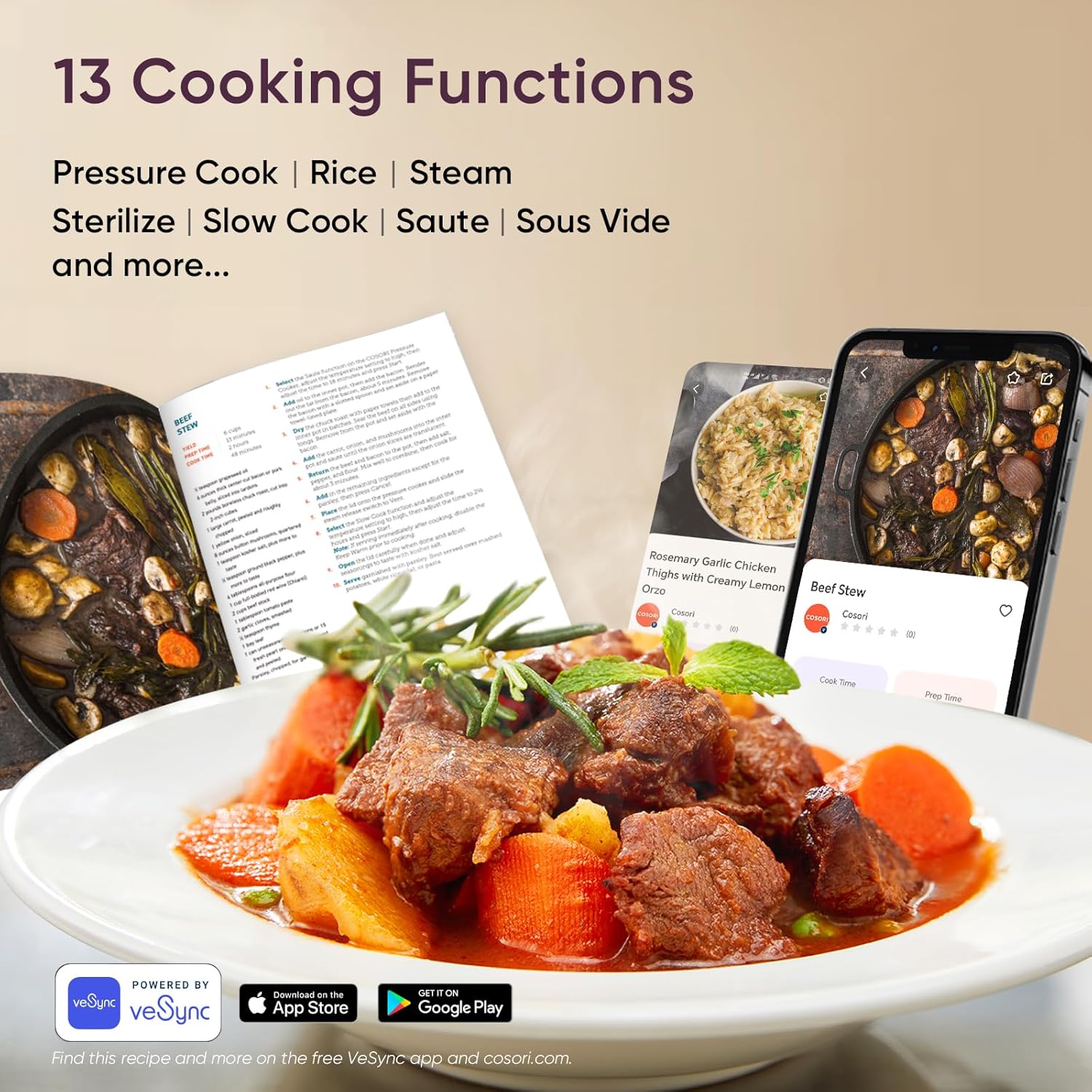 Electric Pressure Cooker with Ceramic Pot