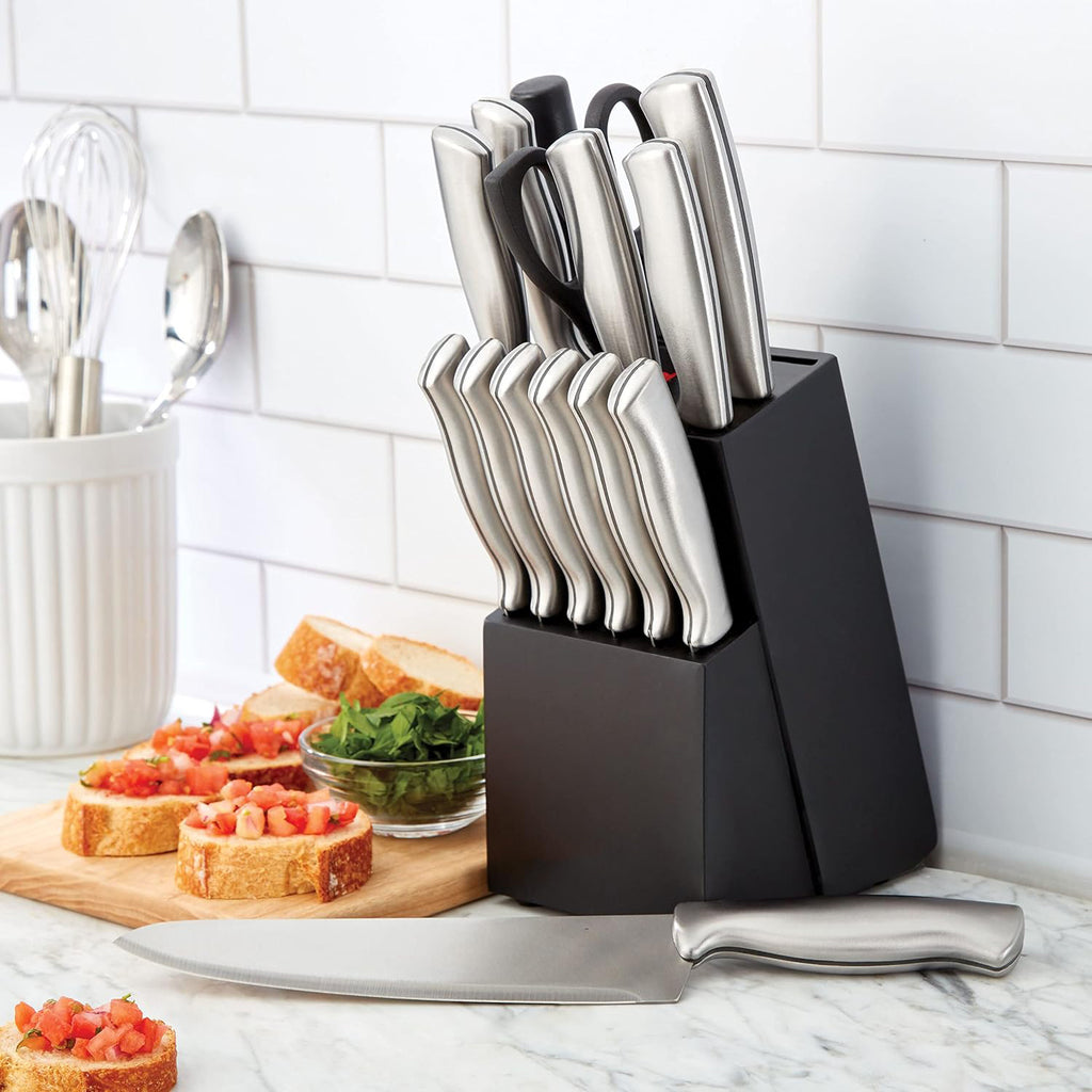 15-Piece High-Carbon Kitchen Knife Set