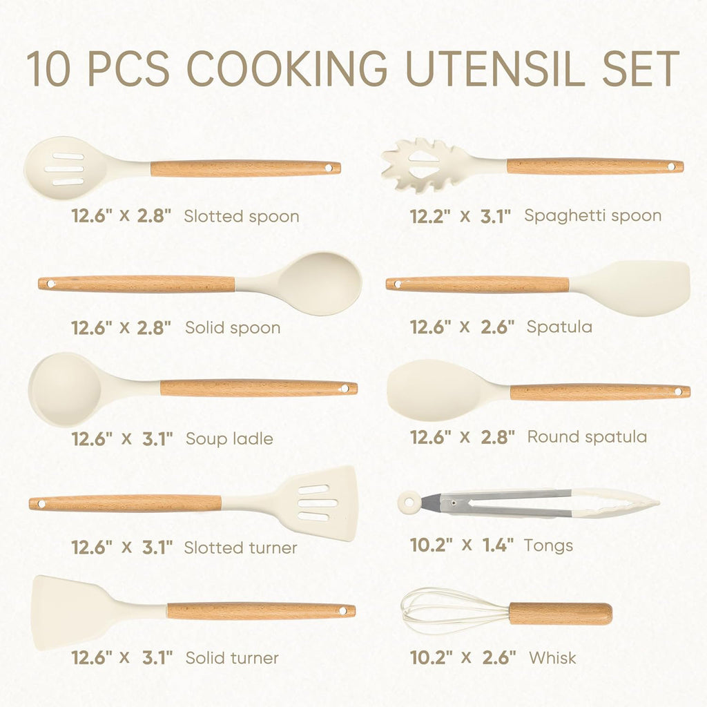 Silicone Kitchen Utensils Set 10pcs